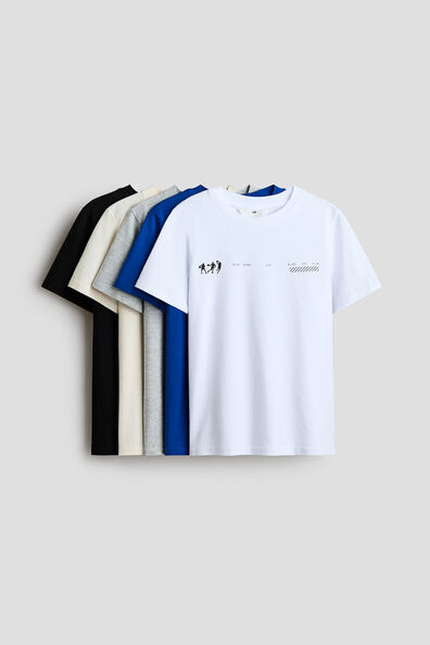 5-pack cotton T-shirts