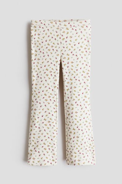 Flared cotton leggings