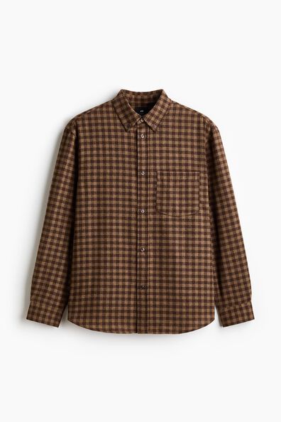 Relaxed Fit Wool-blend shirt