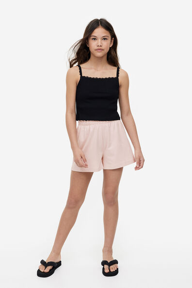 Paper bag sweatshorts