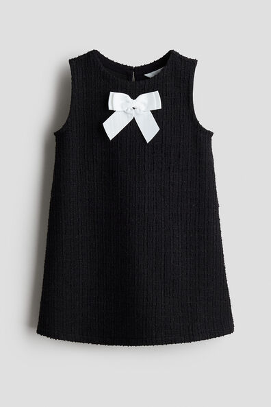 Bouclé-jersey dress