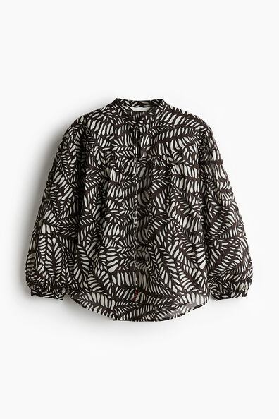 Oversized cotton blouse