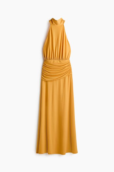 Draped halterneck dress