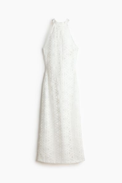 Lace halterneck dress