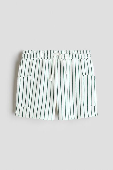 Textured jersey shorts