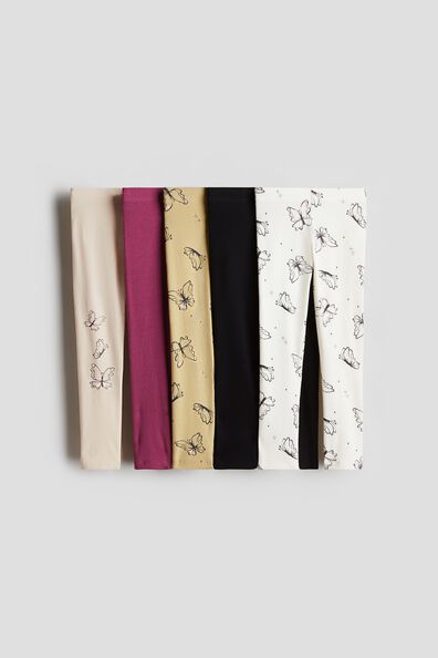 5-pack cotton leggings