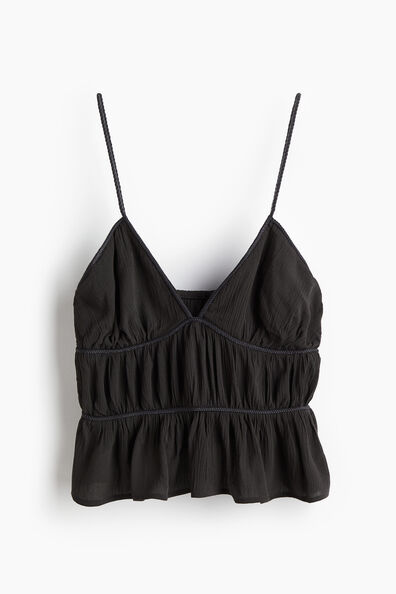 Braid-detail strappy top