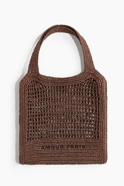 Straw tote bag