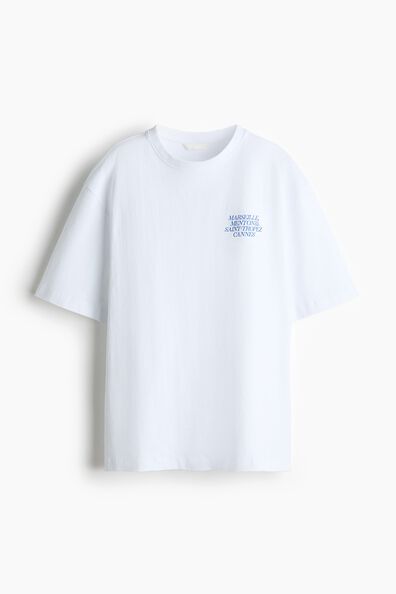Oversized print-motif T-shirt