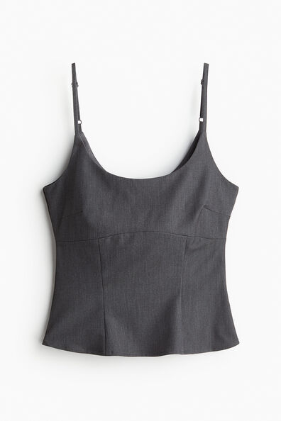 Corset-style strappy top