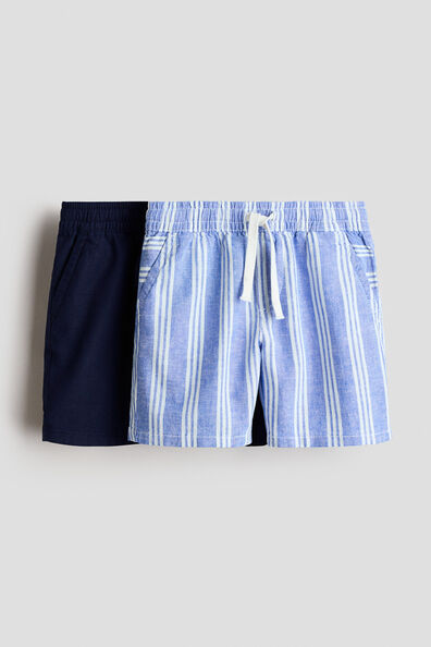 2-pack linen-blend shorts