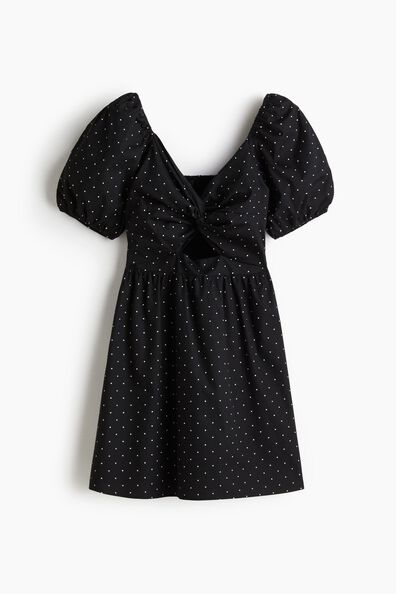 Twist-detail dress