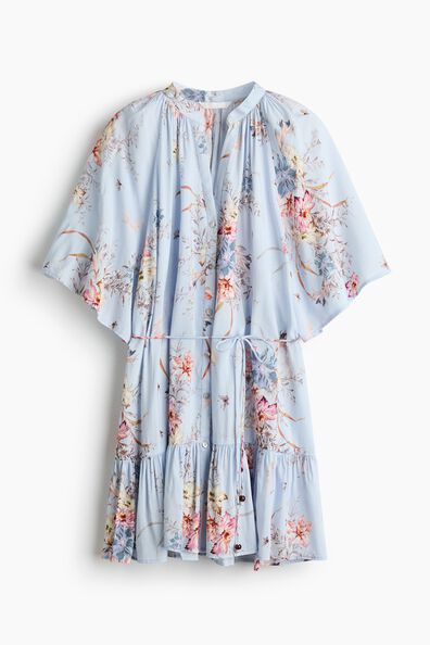 Tie-belt shirt dress