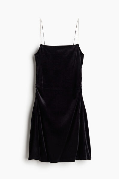 Gathered strappy dress
