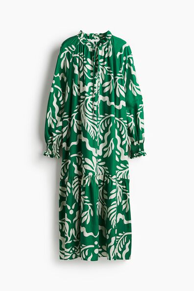 Frill-collar dress