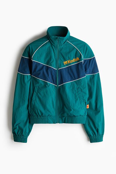 Colour-blocked track jacket