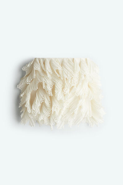 Frilled chiffon skirt