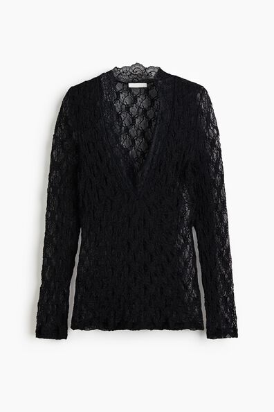 V-neck lace top