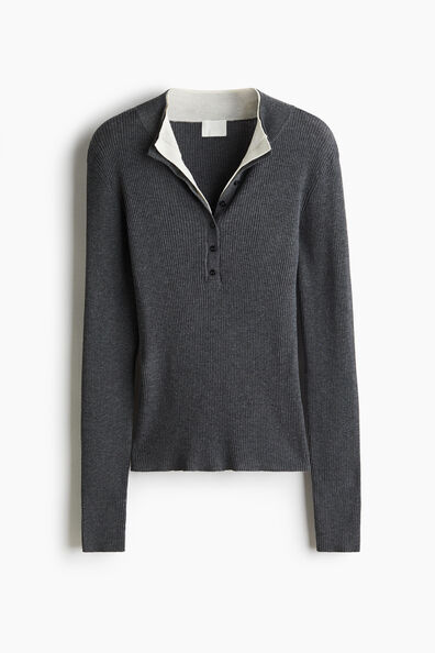 Rib-knit top