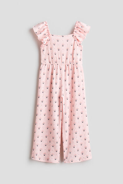 Textured jersey jumpsuit