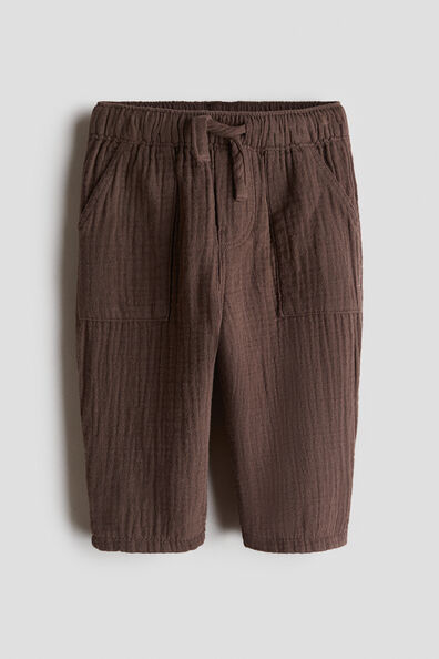 Cotton muslin trousers