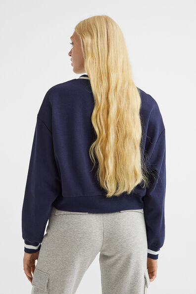 V-neck sweatshirt
