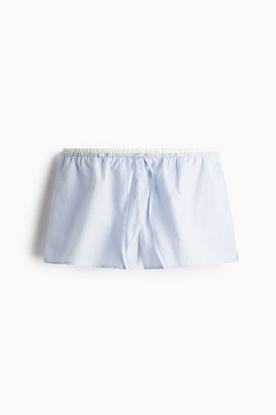 Cotton poplin shorts