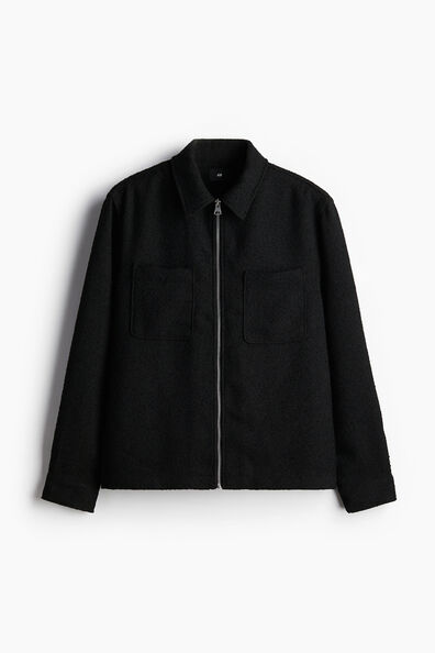 Regular Fit Zip-through overshirt
