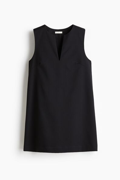 Twill shift dress