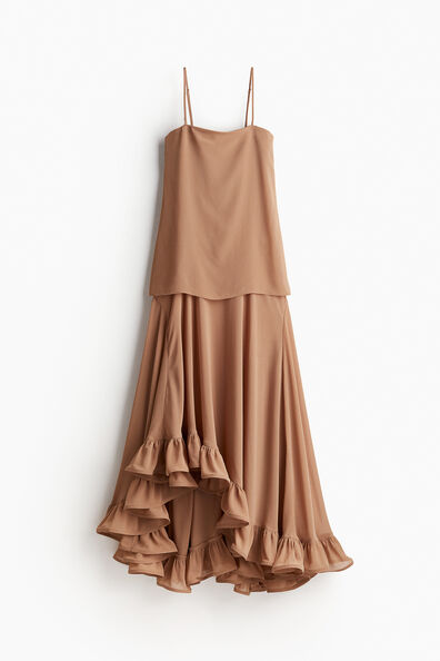 Voluminous bandeau dress
