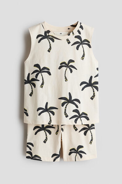 2-piece printed cotton set