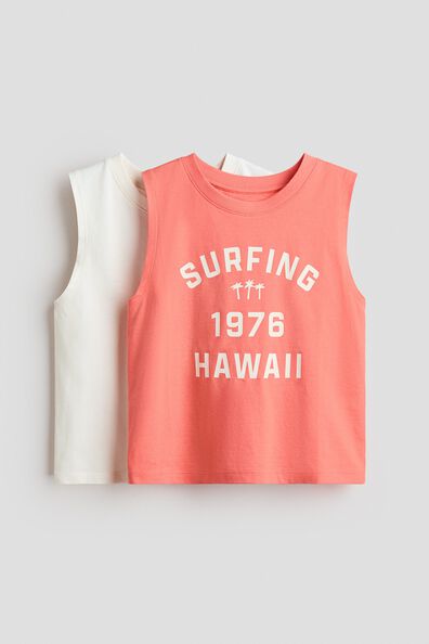 2-pack printed vest tops