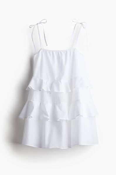Tie-strap cotton dress