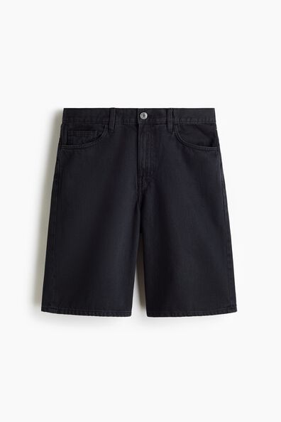 Relaxed denim shorts