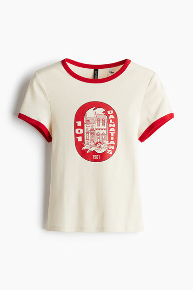 Motif-front T-shirt