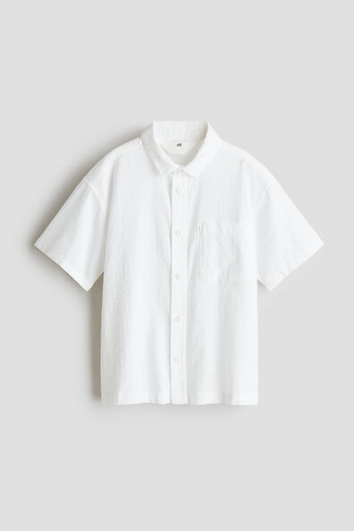 Cotton seersucker shirt