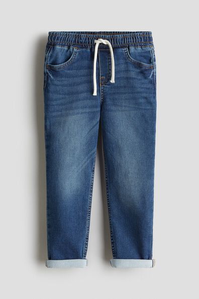 Cotton denim joggers