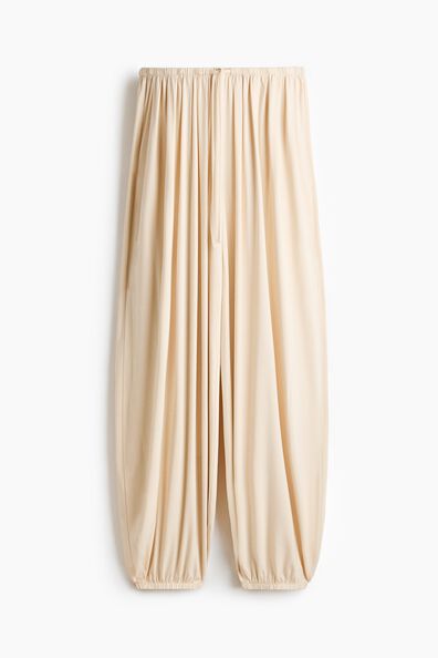 Balloon drawstring trousers