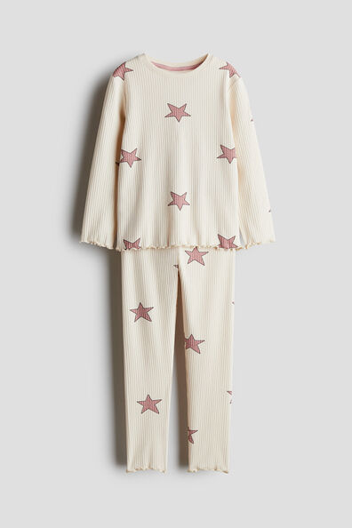 Ribbed cotton pyjamas