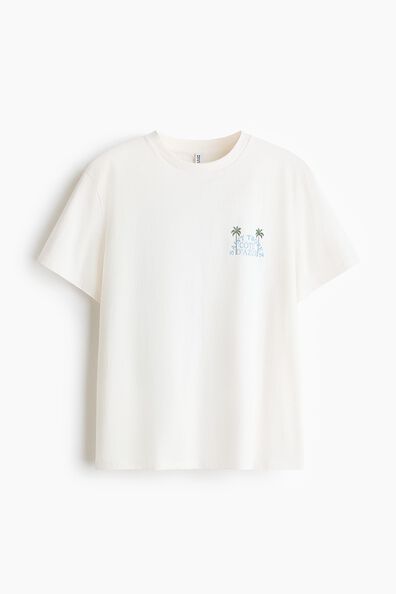 Printed cotton T-shirt