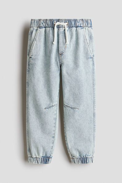 Cotton denim joggers