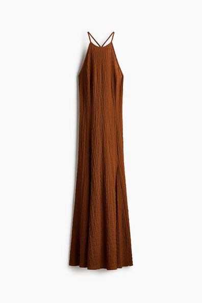 Textured jersey dress