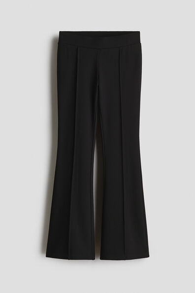 Flared viscose-blend leggings