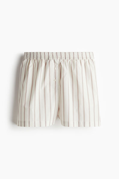 Cotton boxer-style shorts