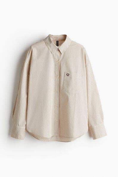 Oversized cotton shirt
