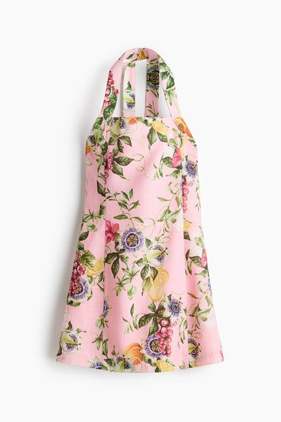 Halterneck mini dress