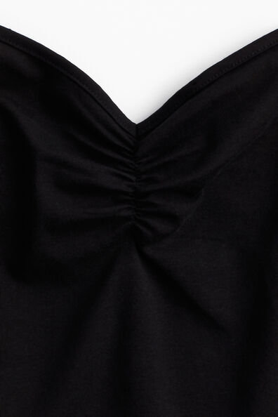 Cropped strappy top