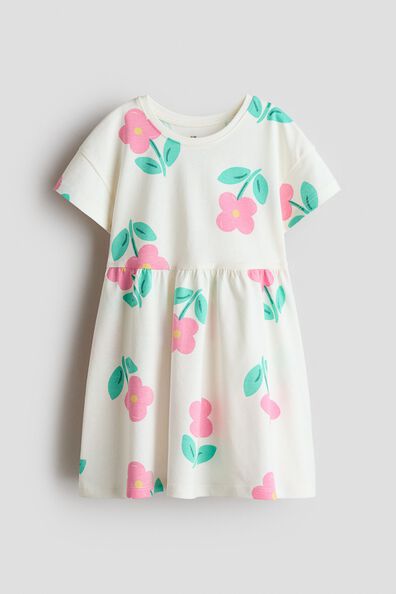 Printed cotton dress