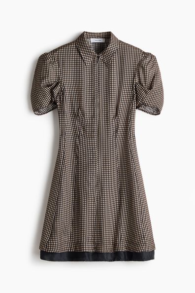 Puff-sleeved dress