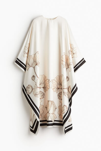 Satin kaftan dress